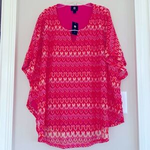 NWT Airy 2 Piece Pink and Orange Women's Top
Size L